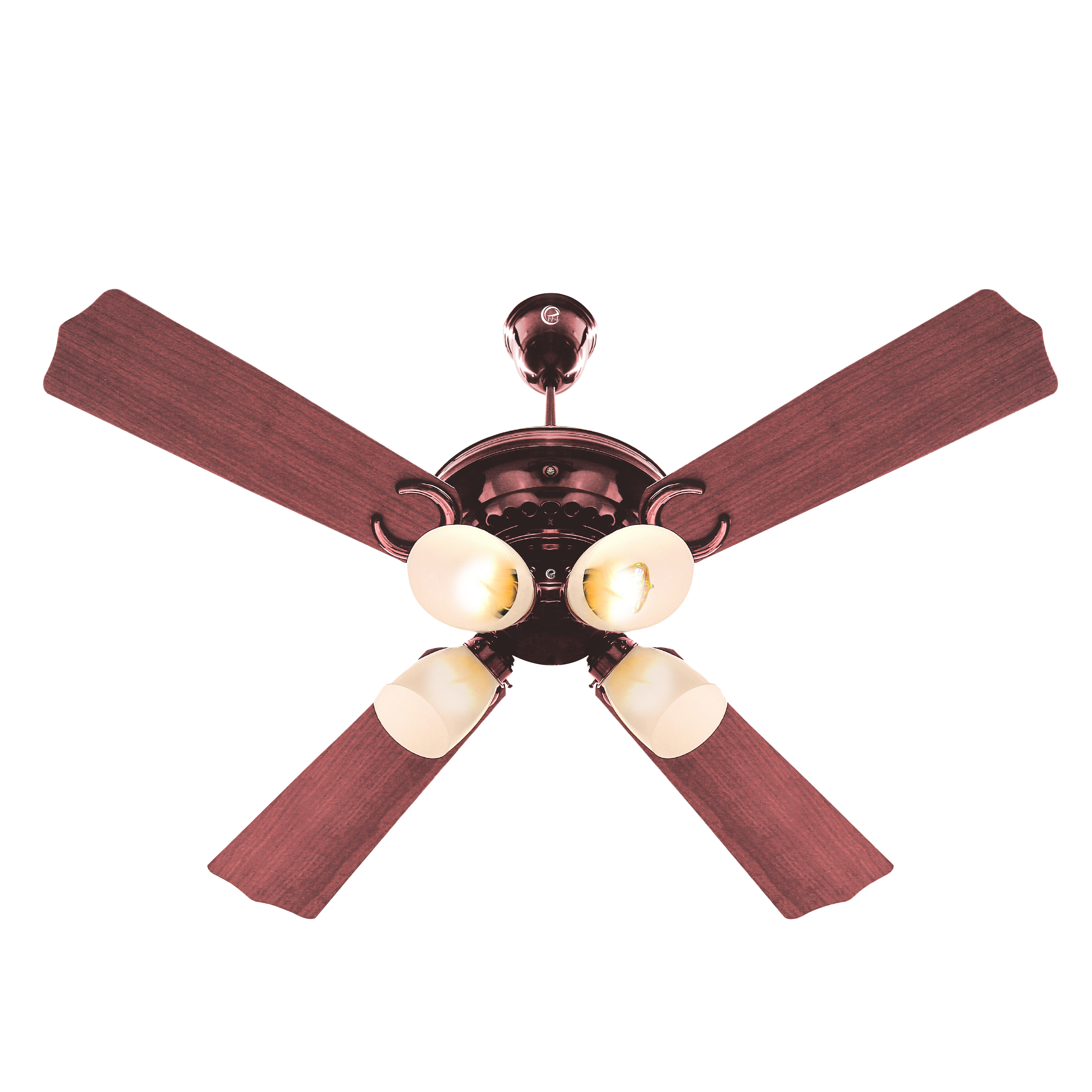 eff4 Atom 1200mm 4 star 4 blade 4 lights energy saving BLDC Ceiling fan With Remote (38W)